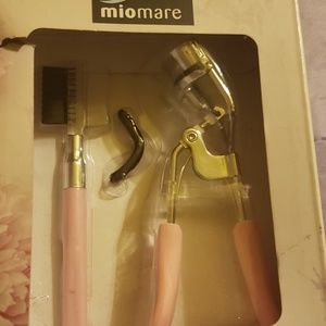 PINK Eyelash Curler and eyebrow comb & Brush Combo set